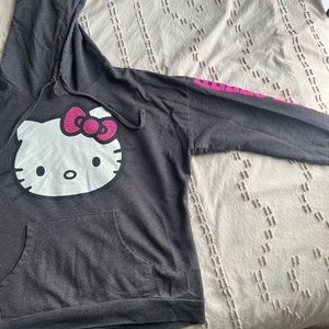 Grey Hello Kitty Hoodie